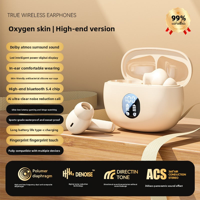 Bluetooth headphones with digital display