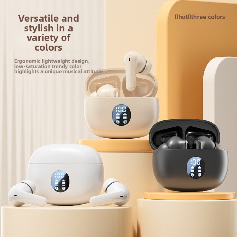 Bluetooth headphones with digital display